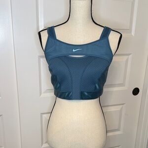 Nike Dark Teal Blue Supportive Medium-Impact Sports Bra